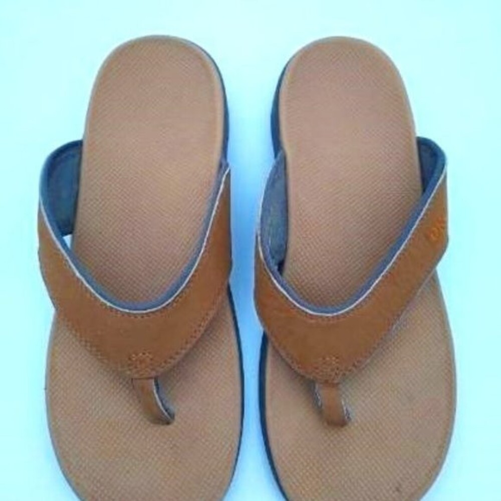 Dr Comfort DRC Shannon Slip On Flip Flop Women's Thong Sandals Tan  sz 9